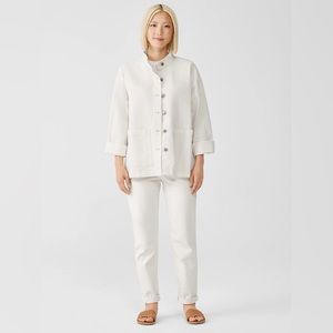 Eileen fisher Undyed Organic Cotton Denim Jacket

Boxy Fit, Long Length